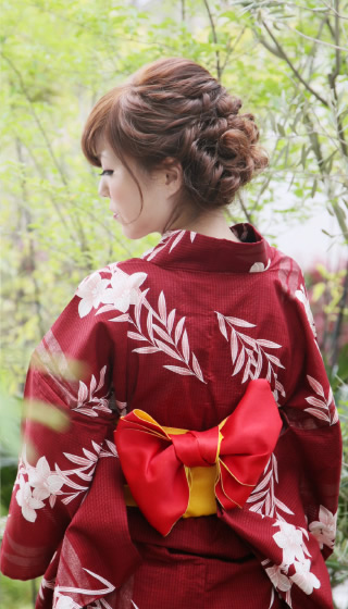 浴衣ヘアアレンジカタログ14年夏 岡山の美容院オブジェ 浴衣ヘアアレンジカタログ14年夏 岡山の美容院オブジェ